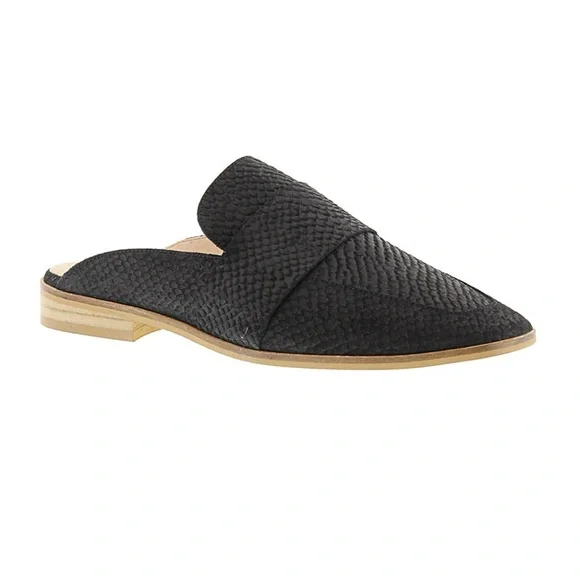 Free People Womens At Ease Loafer Leather Slip On Mules Suede Flats Snake - Picture 2 of 8